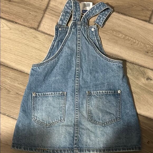 Dex NWT size 5 Denim Kids Overall Dress - Picture 3 of 3